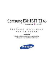 Samsung Galaxy Exhibit 2 manual. Tablet Instructions.